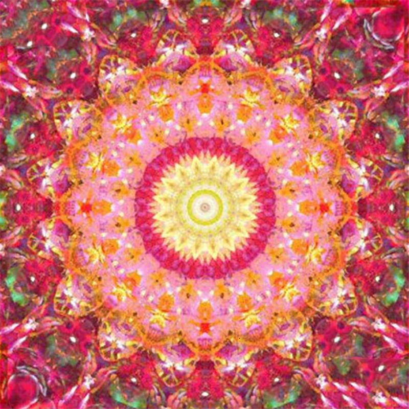 5D Diamond Painting Mandala Flower DIY Full Round Rhinestones Drill Cross-stitch Kits Diamond Embroidery New Year Gift