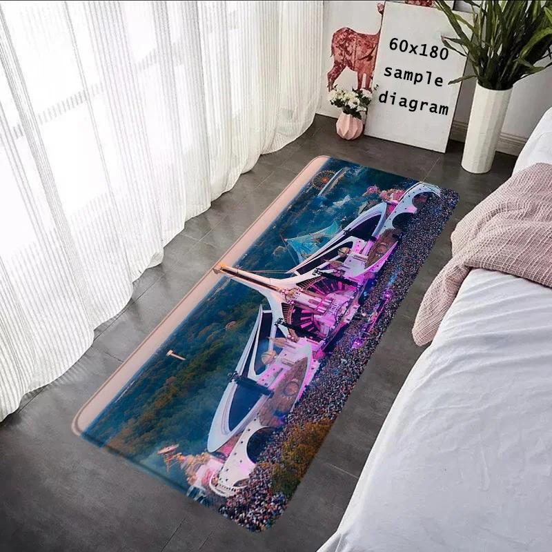 Living Room Inside Rugs Soft Carpet TOMORROWLAND Music Festival Foot Carpets Entrance Doormat Kawaii Rug Floor Mats Non-slip Mat