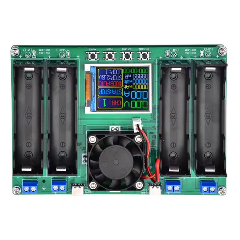 Lithium Battery Capacity Tester Module, MMWh Digital Battery Power Detector, Type-C, 18650