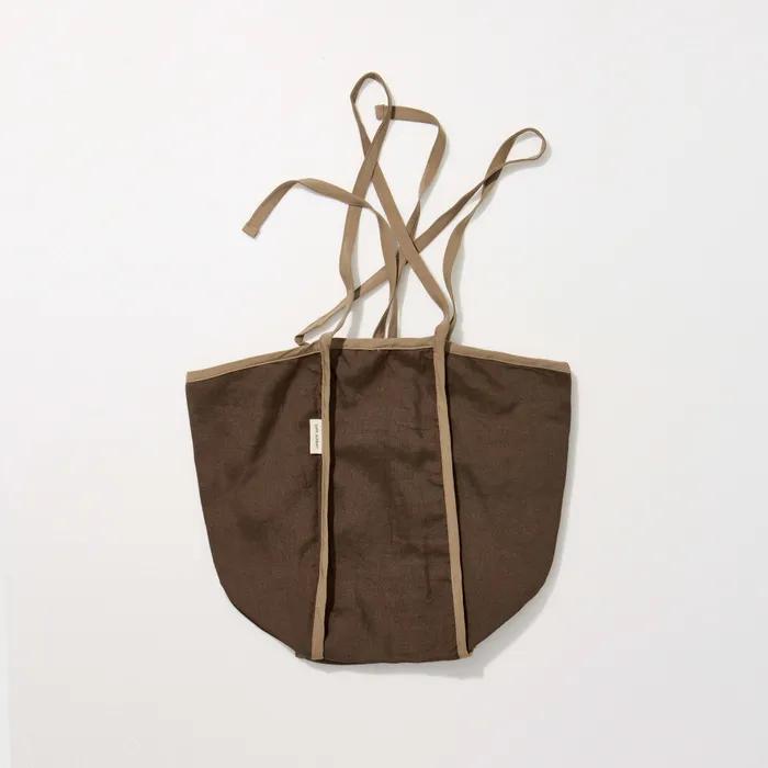 Safe Sunday Strap Shoulder Bag (Linen Brown)