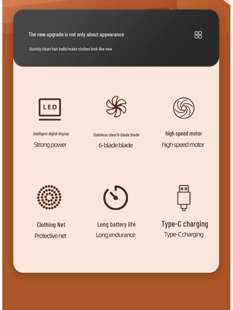 Rechargeable Fabric Shaver and Sweater De-piller