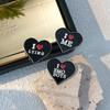 I Love Me Enamel Pins Custom Brooches I Love Emo Boys Future Milf Lapel Badges Black Heart Punk Jewelry Gift for Friends