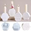 Cupcakes Ice Cream Shape Candlestick Mold DIY Plaster Resin Candle Holder Silicone Molds Home Table Decor Craftd Making Supplie