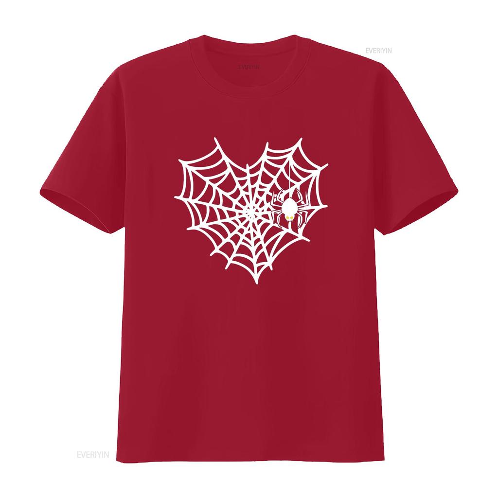Halloween Spinnennetz Kostüm Süßes Herz T-Shirt vintage Gewaschen Atmungsaktiv Unisex Grafik Bequem homme