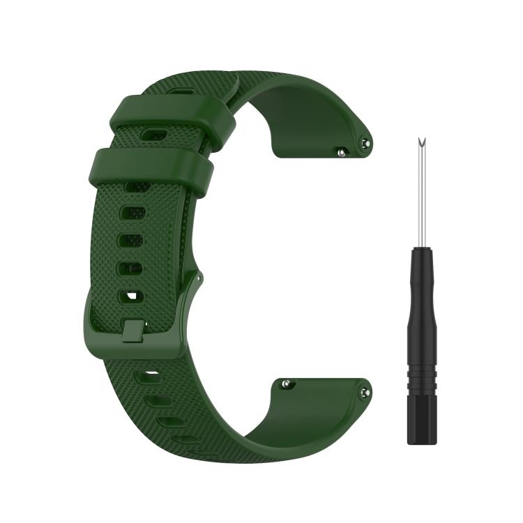 

Для Garmin Forerunner 745 Маленька сітка Швидкознімна ремінець для годинника з викруткою, Розмір: Універсальний розмір 22мм(Армійський зелений) For Garmin Forerunner 745 зелений