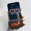 For Nokia C10/Nokia C20 Black Case For Nokia C20 Plus Shockproof Back Beautiful Dreamy Moon Sea Printed Pattern Cover