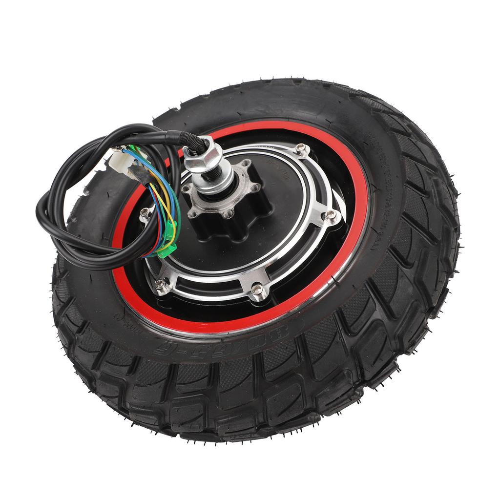 10 Inch Hub Motor 48V 800W Electric Scooter Hub Motor Rear Wheel Drive 250 to 1000RPM Off Road Brushless Hub Motor