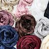 Ruffled Edge Sunscreen Shawl Solid Color Ramadan Long Scarf Fashion Chiffon Hijab Veil  Outdoor