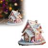 Christmas Snowhouse Acrylic Tabletop Ornaments Family Snow Village Miniature Statue Christmas Decorations For Home Navidad Gifts