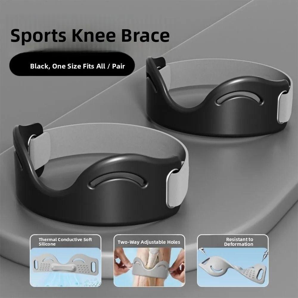 2Pcs Flexible Patella Tendon Knee Straps Silicone Patella Knee Strap Support Brace