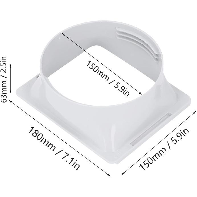 Portable Ac Window Vent Kit, Air Conditioner Exhaust Hose Coupler Portable Air Conditioner Window Vent Kit Portable Ac Vent Hose Universal Thread