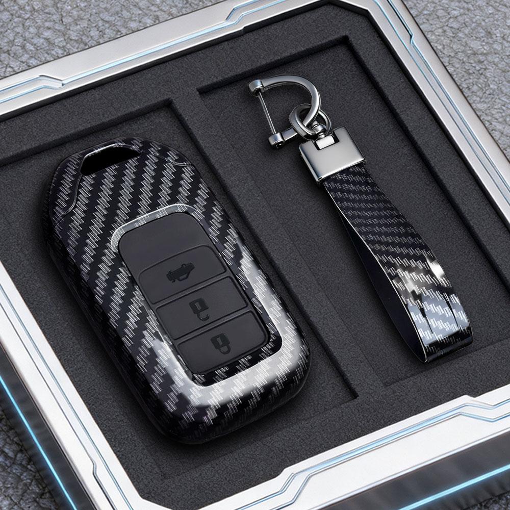 New Car Remote Key Case Cover Shell Fob For Honda Vezel City Civic Jazz Brv Br-V Hrv Protector Keychain Car Accessories
