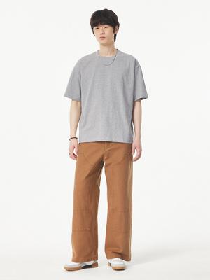 STUDIO TOMBOY [Men] Back Logo Fade Print T-Shirt _Melange Gray 91M5222321