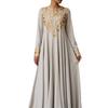 2026 Cross-border Spring New European and American Long Dress Long Sleeve Casual Simple and Elegant Style Printing Fashion Dress