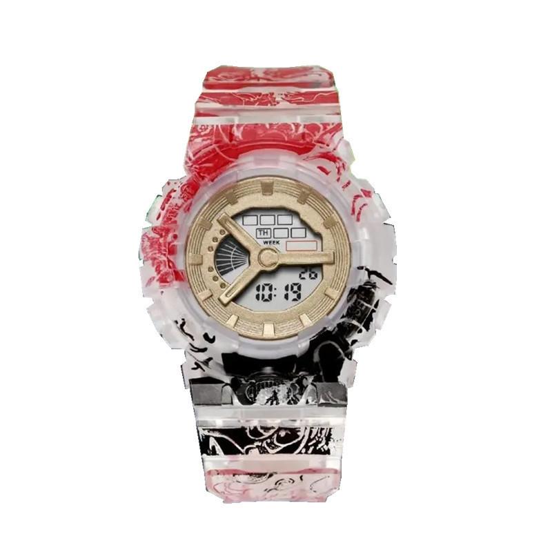 One Piece Childrens Cartoon Digital Wristwatch With Night Light For Kids And Teens