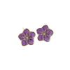 Lavender purple flower earrings light luxury high-end stud earrings 1111 new autumn and winter explosive temperament earrings