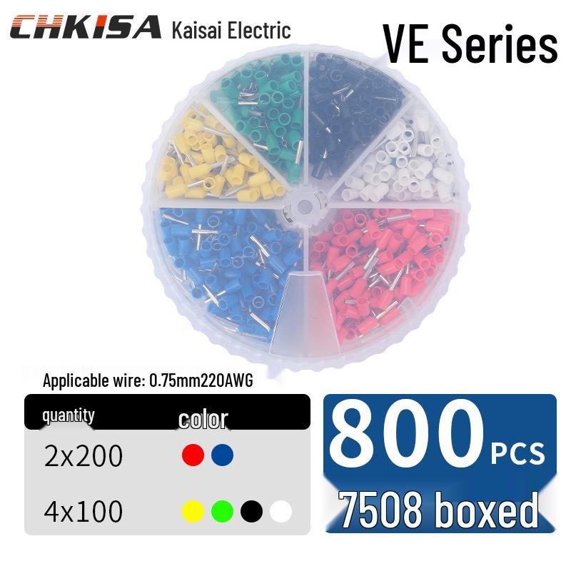Tubular Wiring Terminal Crimper with Storage Box for Quick Cold-Pressed Wire Terminals