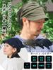 CHARM Turban Sun Visor with Cooler Pocket Lightweight and Stylish Sweat-Wicking, Quick-Drying, UV-Cut [Free Size/Khaki]