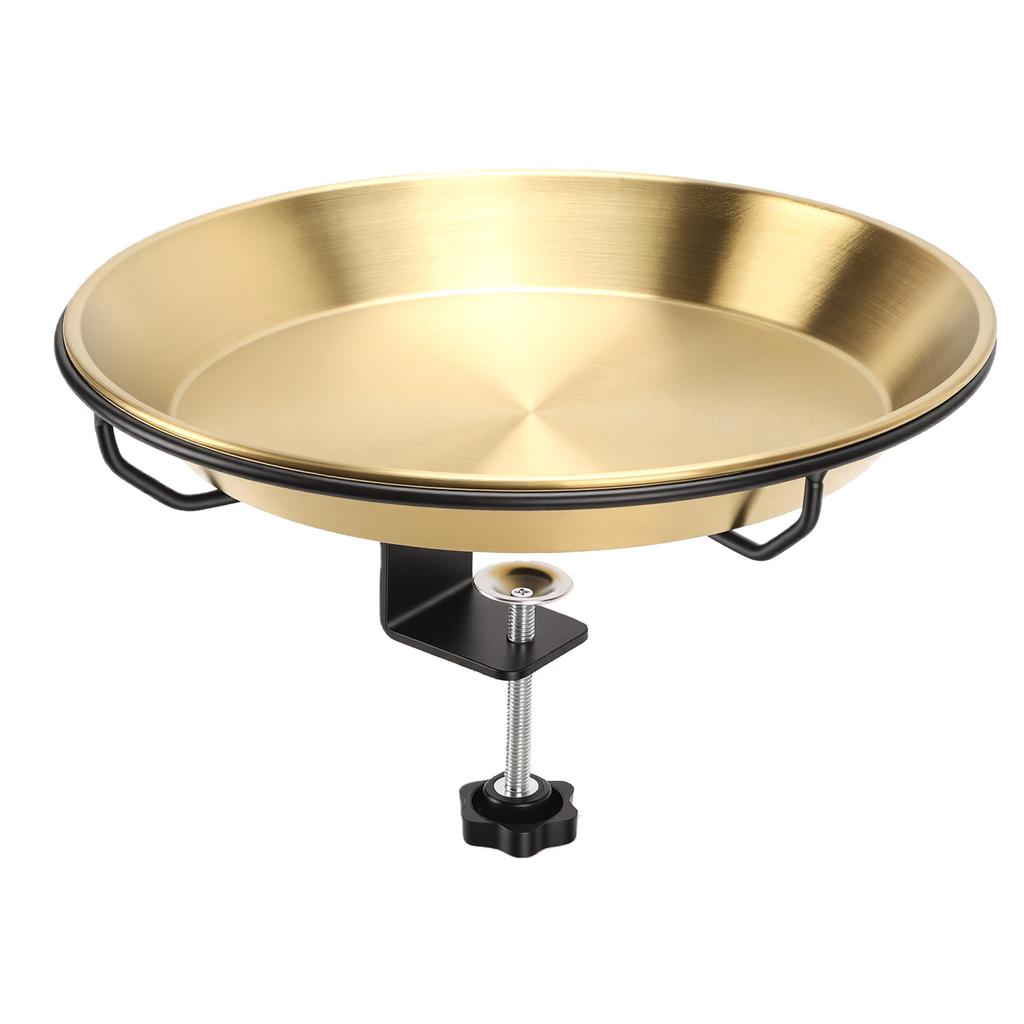 Outside Birdbaths Bowl Metal Detachable Bird Water Spa Bowl for Outdoor Garden Yard Patio Lawn