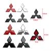 Auto-Lenkrad-Mittel-Emblem Zubehör für Mitsubishi ABS-Aufkleber Lancer Outlander Pajero Eclipse Cross Ralliart ASX Colt