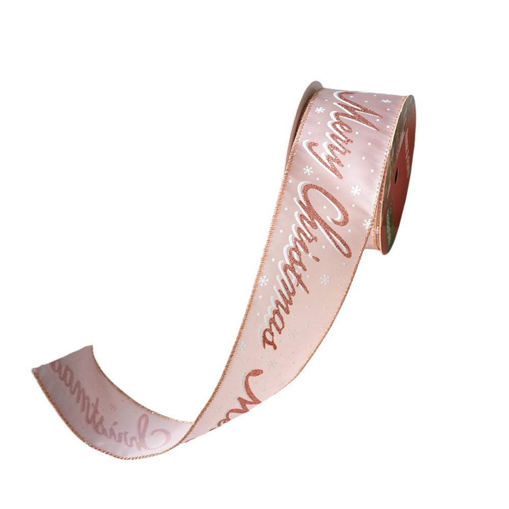 

Creative Projects Christmas Ribbon Velvet Ribbon Wired Ribbon Diverse Patterns Pink