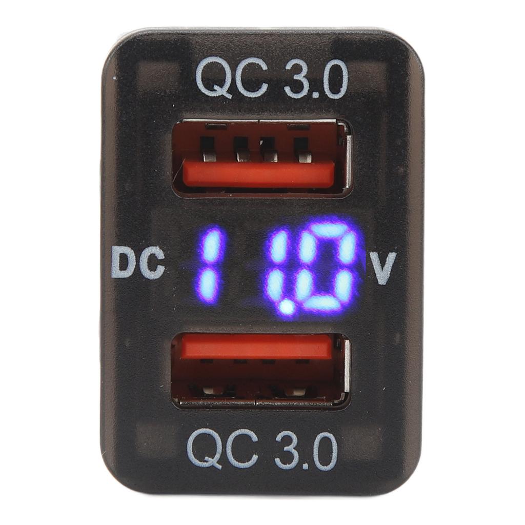 Dual USB Port  R Socket QC3.0 Fast   Charging Outlet Power Adapter for   Fortuner