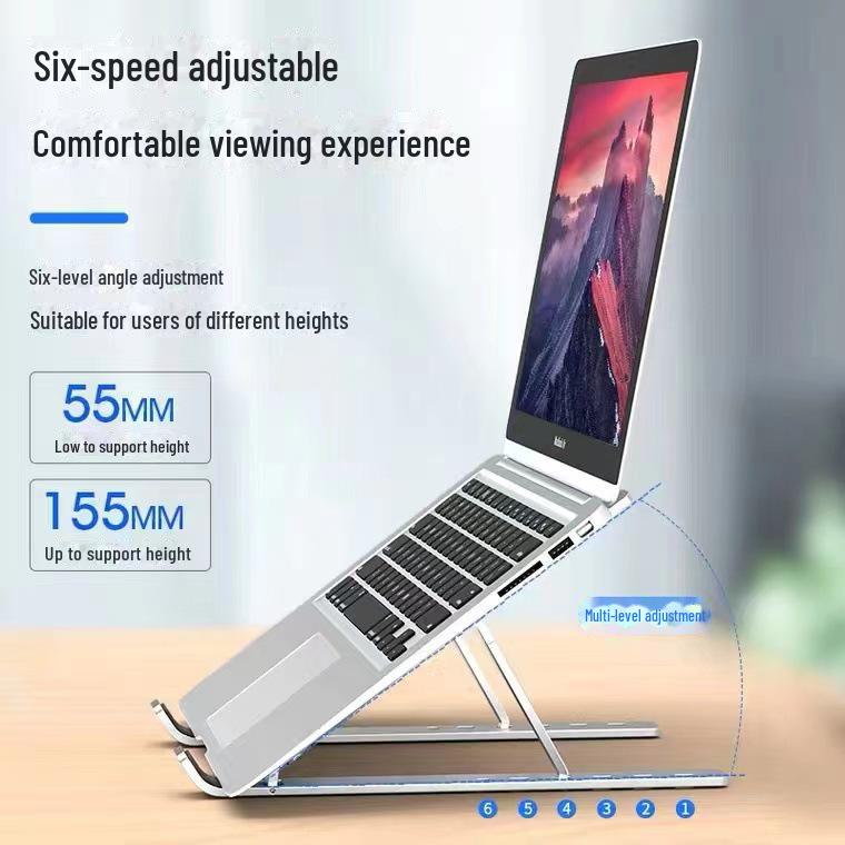 N3 Vertical Laptop Stand: Foldable Aluminum Desktop Holder with Heat Dissipation