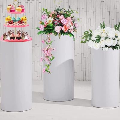3 ks Party Cylinder Podstavec Stojan Kryt Soklu Sloup Dekorativní rukávy Narozeninová párty Svatební dekorace Dezert Base Wrap Cloth Party Planner