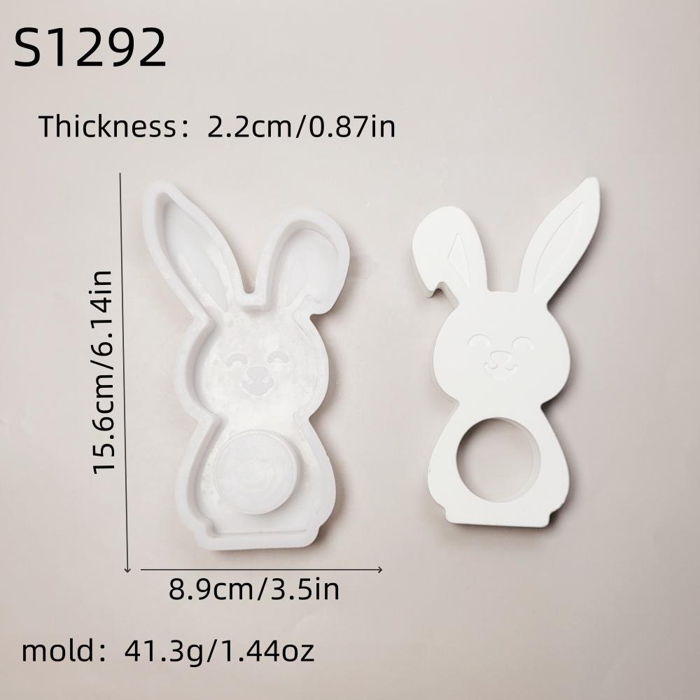 

Силиконовая форма для свечи «Пасхальный кролик», сделай сам, форма для подставки для шоколадных шаров в виде кролика, форма для гипса, эпоксидной смолы, поделки, домашний декор