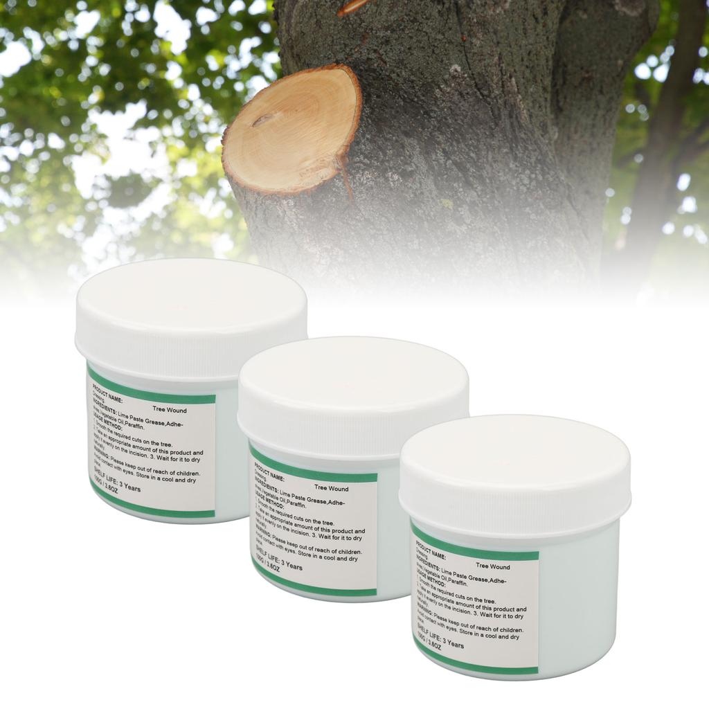 3 Pcs 100g Tree Wound Dressing Recover Lushness Tree Shrub Pruning Grafting Sealer Healing Paste wit