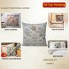 2D Floral 3D Embossed Patterned Pillow Covers Pattern Cushion Cover Suitable For Sofa Bedroom Car Pillow Cover