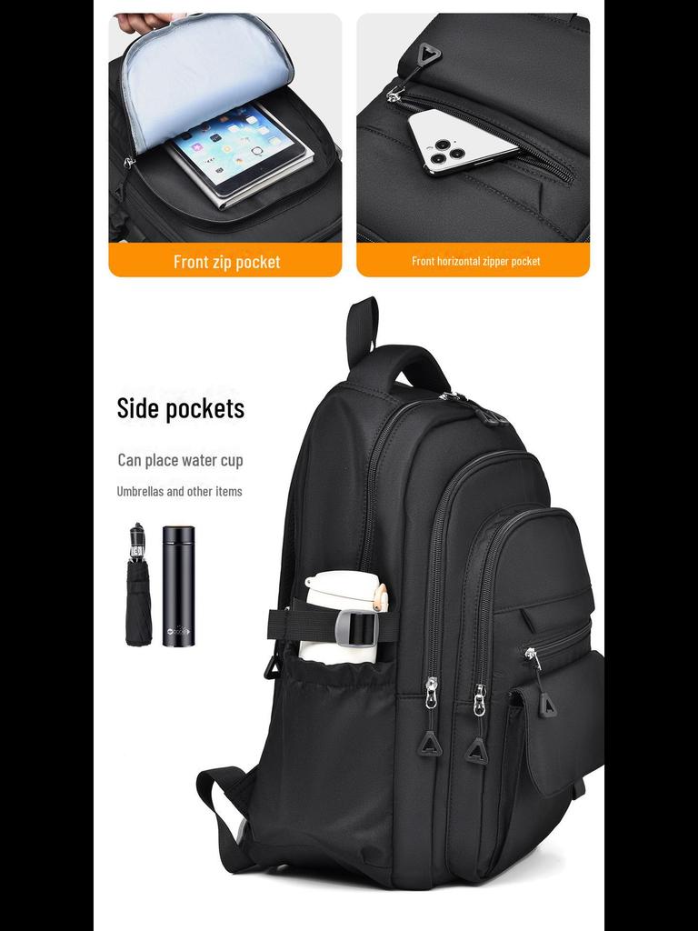 Vielseitiger Rucksack in einfarbiger Farbe: Große Kapazität, Unisex, lässige Schul- oder Geschenktasche