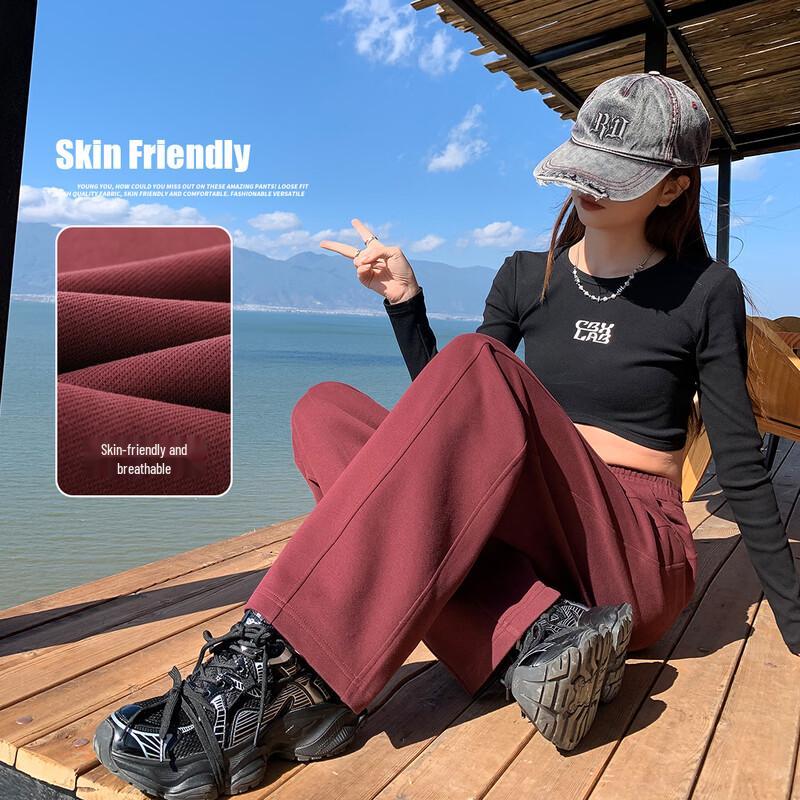 

Handu Yishe Women s High-Waist Wide-Leg Trousers M