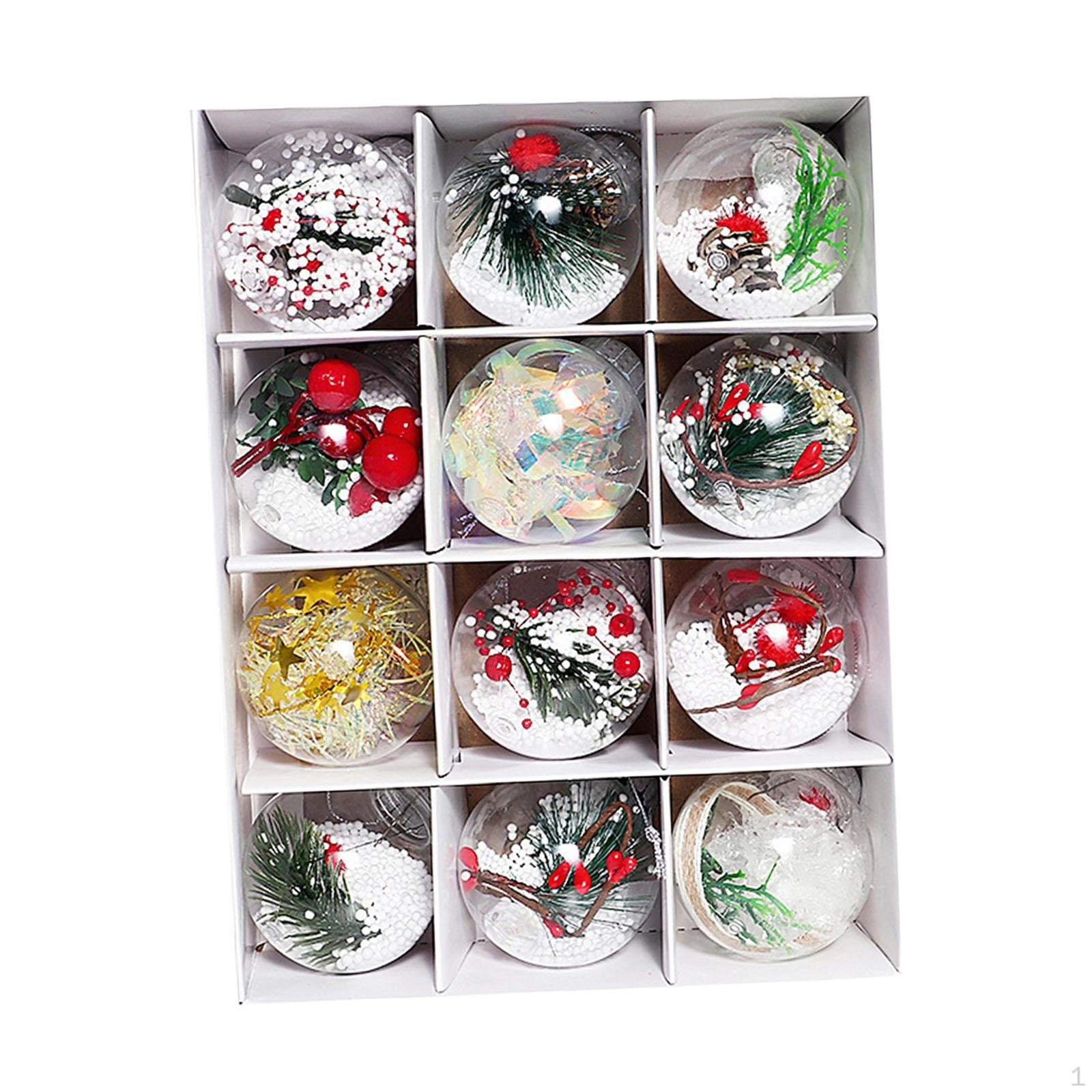 

12 шт. Рождественские шары, украшения, декоративные безделушки, декоративная сцена, реквизит для вечеринки, небьющийся для