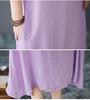 Zen Linen Double Layer Long Dress for Women - Literary Retro Style