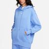 Nike Phoenix Fleece Solid Color Hooded Casual Fleece Lined Long Sleeved Sweatshirt Women's Polar Blue DQ5861-450
