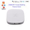 Tuya Smart Statico Non Presidiato Rilevamento Attivo di Movimento Fretful ZIGBEE/Wl-FI Sensore di Presenza Respirazione Umana Allarme Push Radar