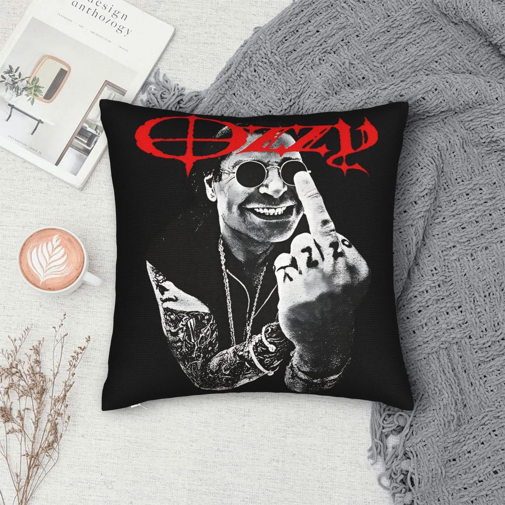 Ozzy Osbourne Pillowcases Merch Soft Cushion Cover  Throw Pillow Cover Bed Decorations Zipper Multiple Sizes