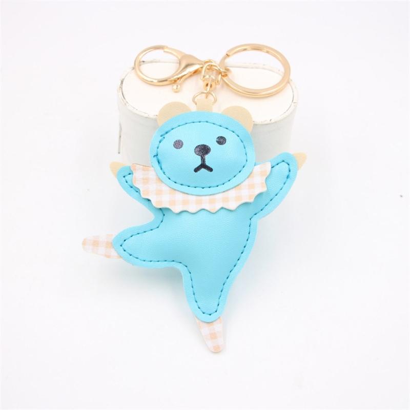 Ballet Dancing Bear Keychain Playful Ballet Bear Keychain Pendant Accessory for Adding Charm To Your Style