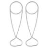 2Pcs Stainless Steel Fish Mouth Jaw Spreaders Hanging Hook Rack for Cooker Water Bottle