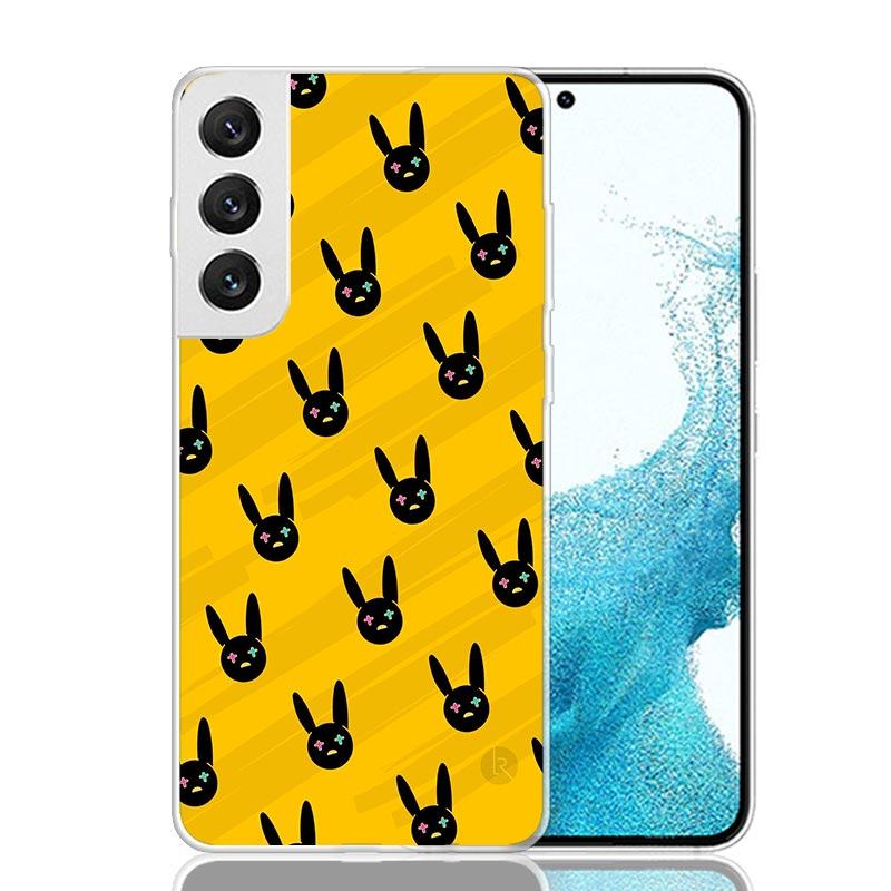 Bad Bunny Heart Case Phone Cover for Samsung Galaxy S24 S25 Ultra S23 Plus S22 + S21 S20 FE S10 S25Plus Trend Fundas S24 Ultra S