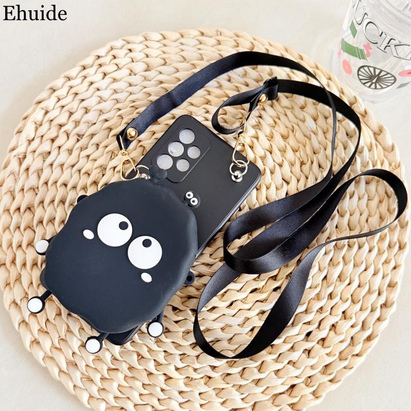 Cute Cartoon Case for Xiaomi POCO F8 Ultra F7 X7 X6 F6 Mi 15T Redmi Note 14 Pro Wallet Crossbody Strap Lanyard Card Bag Cover