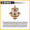 Fuel Injection Pressure Regulator, Fuel Pressure Regulator Gas, for Jeep Wrangler 1991-1995, Metal, with Ring, 12460604, Bronze Tone Auto Replacement