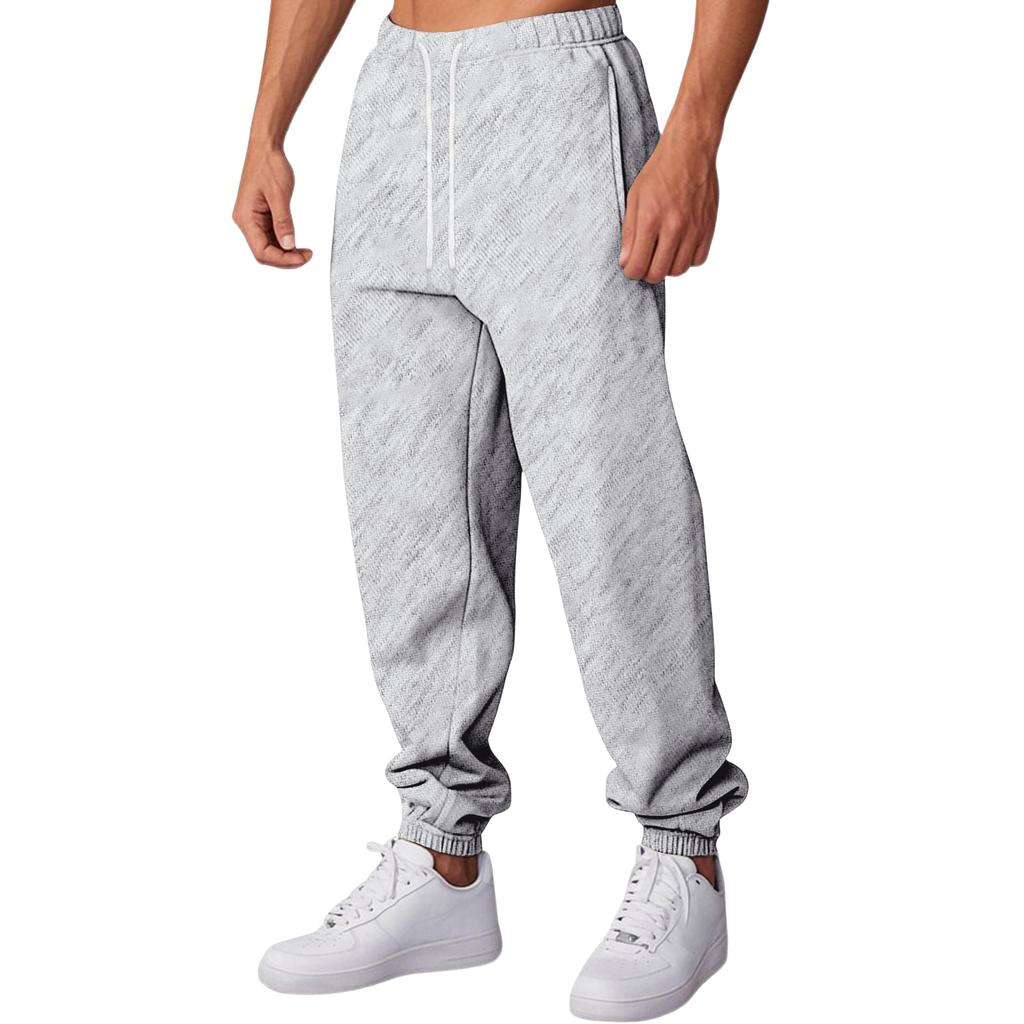 Men's Relaxed-Fit Casual Sweatpants With Stretch Waistband And Drawstring