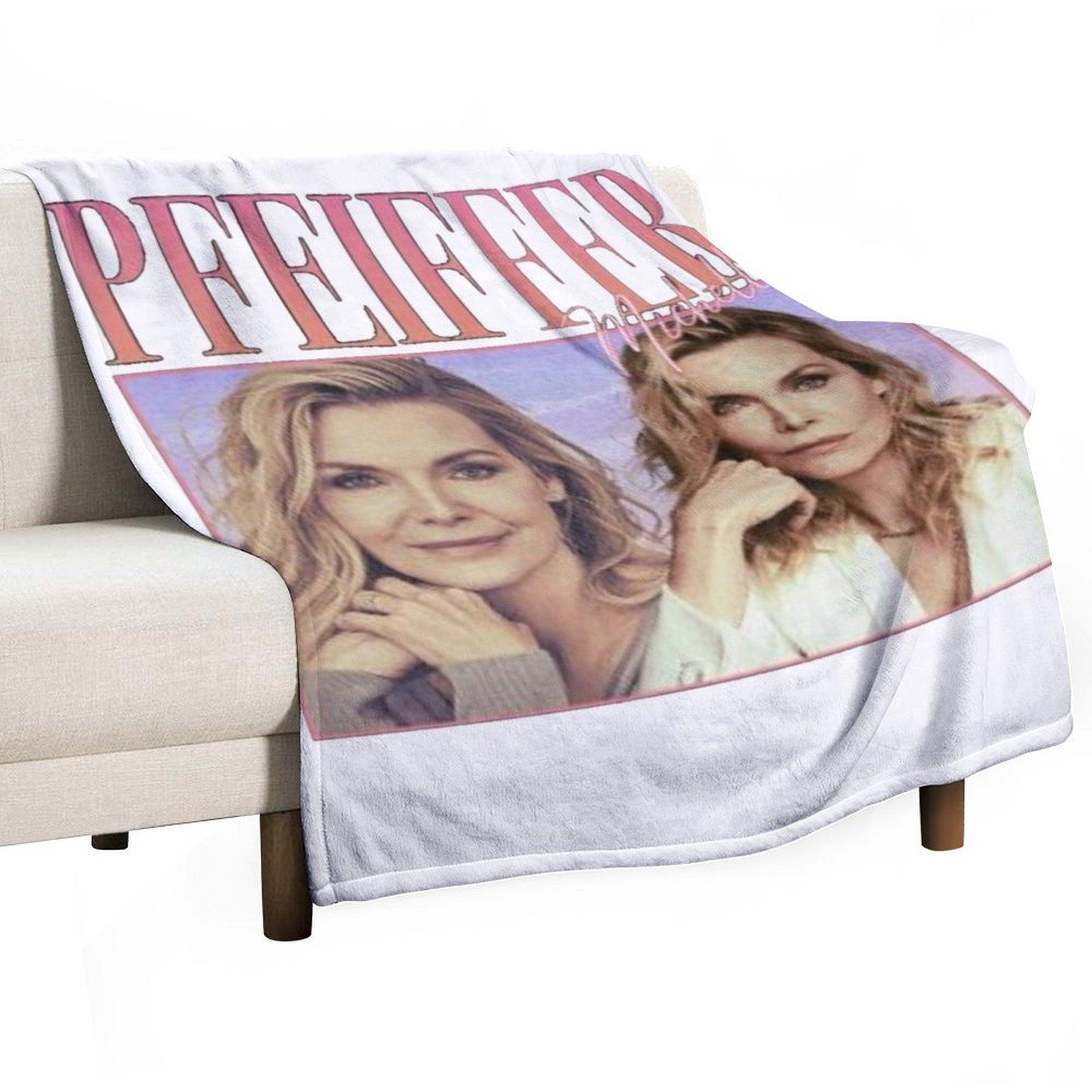 Ретро-стиль 90-х Мишель Пфайффер Плед Пушистое Постельное Белье Модный Утяжеленный Свободный Плед 30x40in