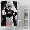 Shower Curtain Waterproof Polyester Fabric Paint Colorful Curtains Adventure game Nier Automatas Home Bathroom Decor With Hook