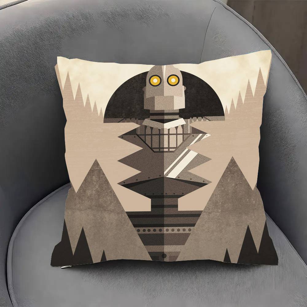 The Iron G-Giant Animated Movie Pillow Case Sofa Cushion Cover Room Home Decoration