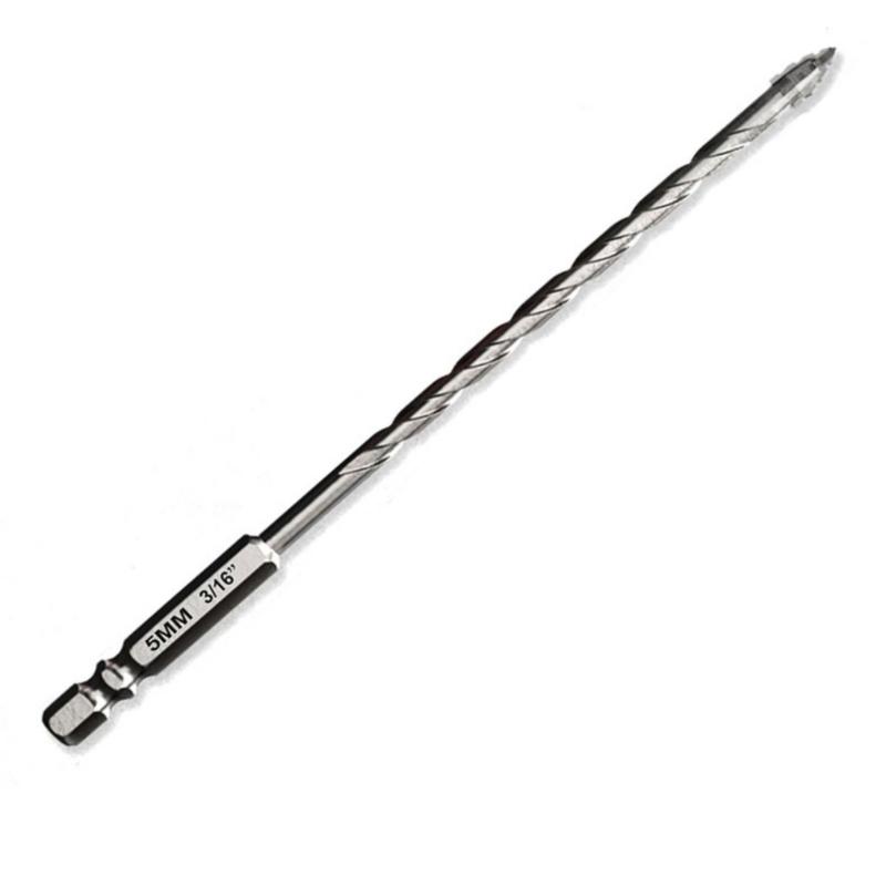 4/5/6/8/10/12mm Eccentric Drill Bit Four Edge Eccentric Twist Drill Bit High Hardness Bevel Tip Serrated Drill Bit