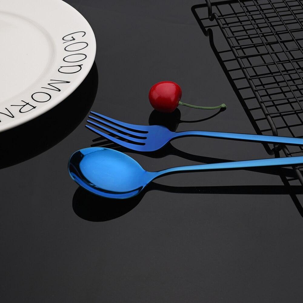 20Pcs/4Sets Stainless Steel Cutlery Tableware Mirror Polished Dinnerware Set White Gold Knife Fork Spoon Flatware Silverware Dinner Set