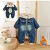 New Unisex Baby Velvet Rabbit Denim Jumpsuit - Full Moon First Birthday Outfit D92